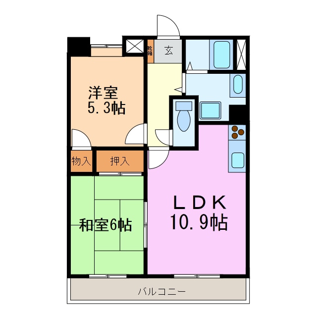 コスモⅡの物件間取画像