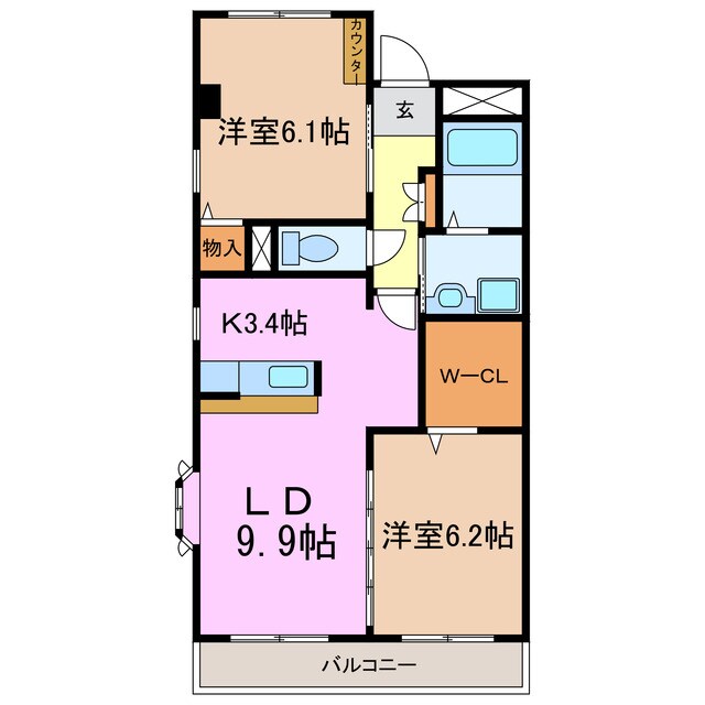 Lesteo岩崎台の物件間取画像