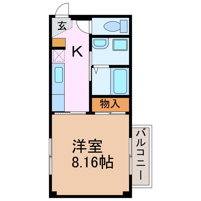 サンモール緑Ｂの物件間取画像