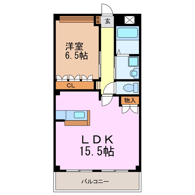 アイリス大鐘の物件間取画像