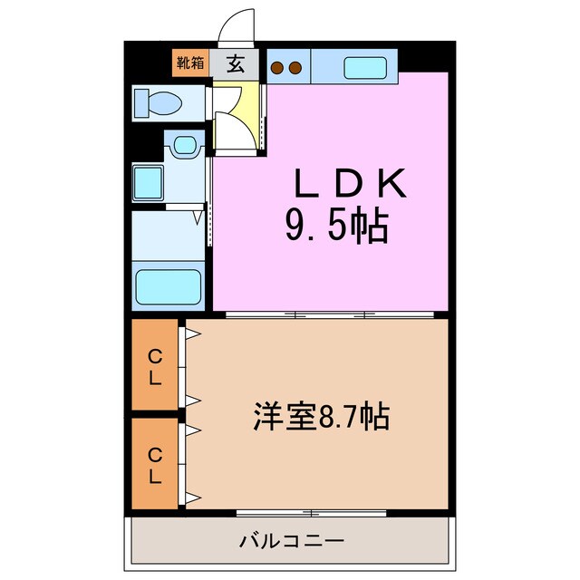 ケイズマンション赤池の物件間取画像