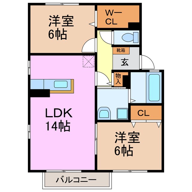 ロイヤルステージＢの物件間取画像