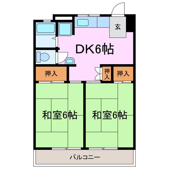 三好グランドハイツの物件間取画像