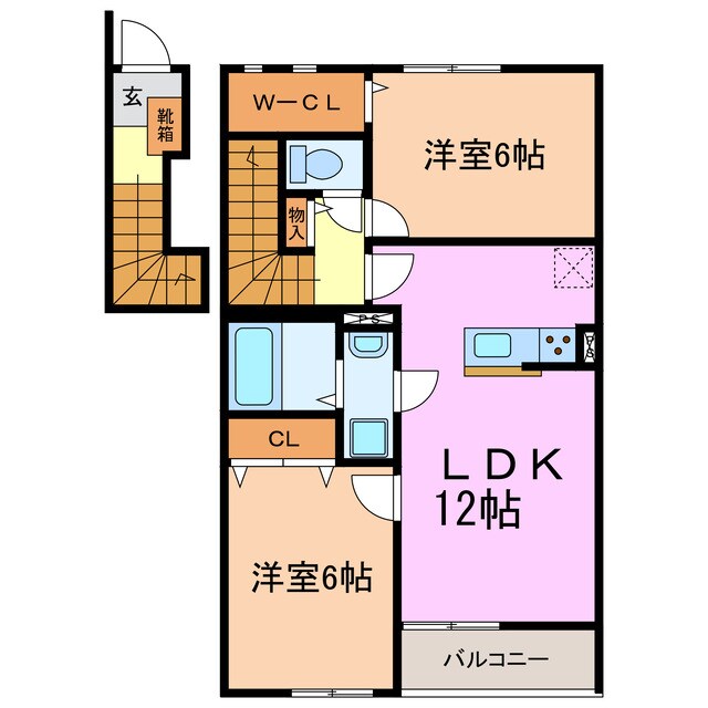 リーブル春木台の物件間取画像