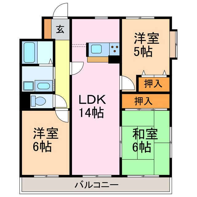 フォートワシヅの物件間取画像