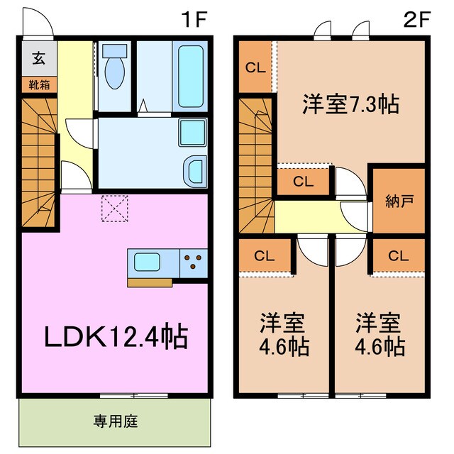 アジャート園原の物件間取画像