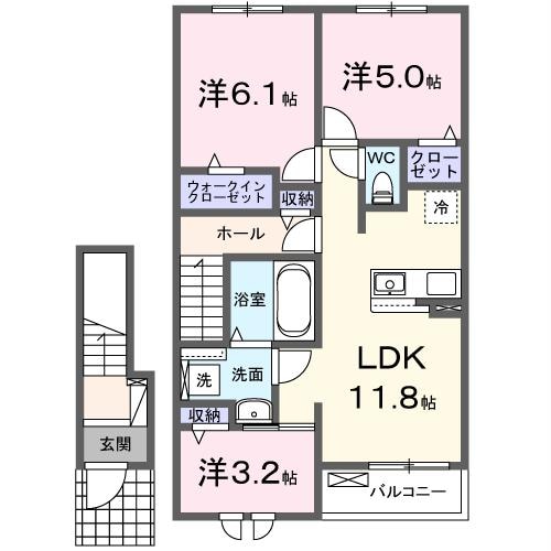 カーサ　ミオⅠの物件間取画像