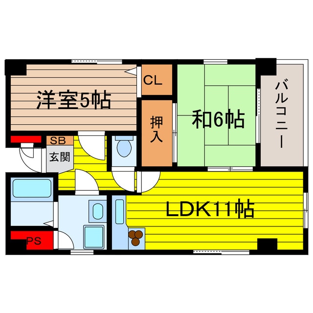 ロフティ上町の物件間取画像