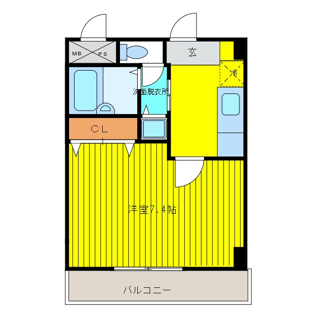 グラマシー心斎橋東の物件間取画像