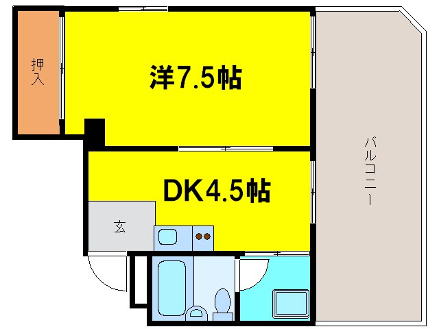 サンビラ大手前の物件間取画像