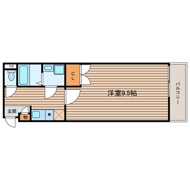 北浜駅 徒歩2分 2階の物件間取画像