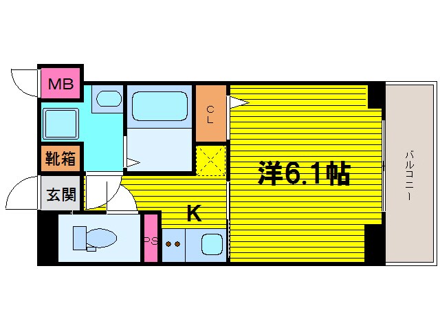 アジリア天満橋の物件間取画像