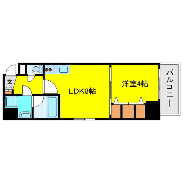 北浜プライマリーワンの物件間取画像