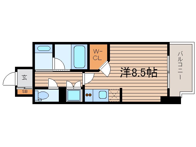 パークキューブ北浜の物件間取画像