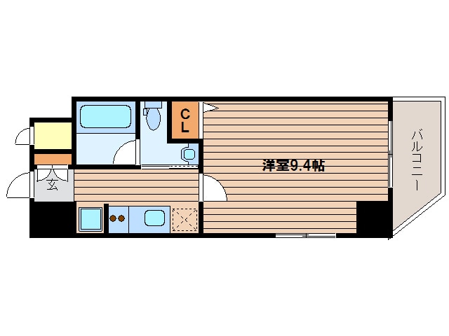 ヴィラタワー谷町の物件間取画像