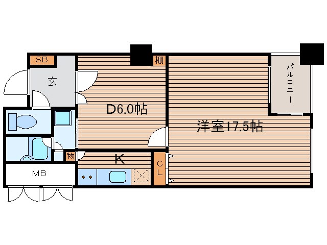 アルグラッド・ザ・タワー心斎橋の物件間取画像