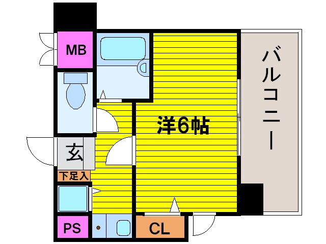 リーガル天神橋の物件間取画像