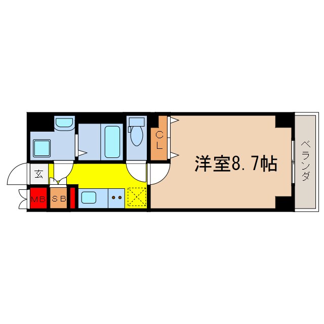 ドゥーエ玉造の物件間取画像