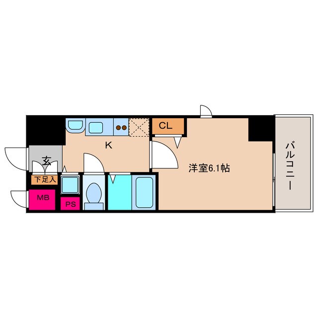 プレサンス堺筋本町フィリアの物件間取画像