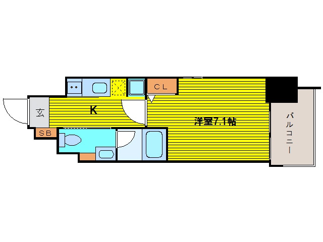 レオンコンフォート谷町六丁目の物件間取画像