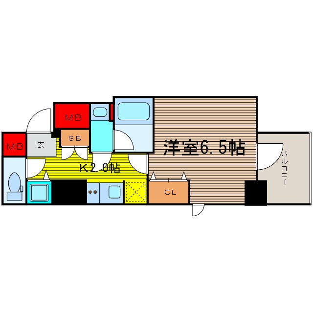 ファーストレジデンス天満橋の物件間取画像