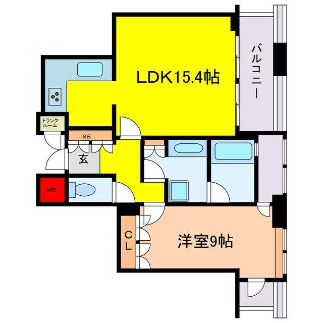 ディーグラフォート大阪Ｎ.Ｙ.タワーHIGOBASHIの物件間取画像