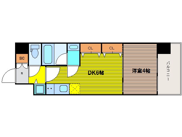 S-RESIDENCE淀屋橋の物件間取画像