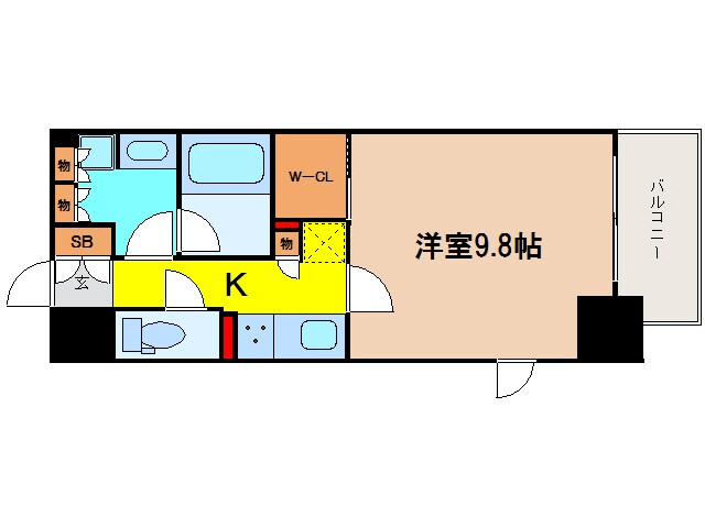 コンフォリア北浜の物件間取画像