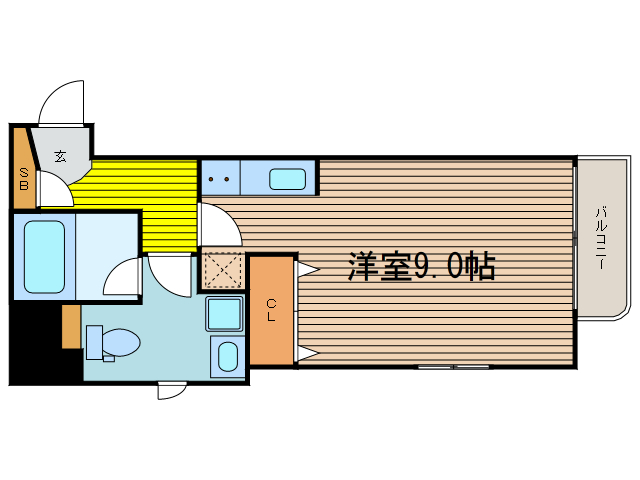 中津駅 徒歩3分 13階の物件間取画像