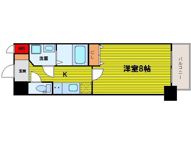 天満橋駅 徒歩8分 12階の物件間取画像