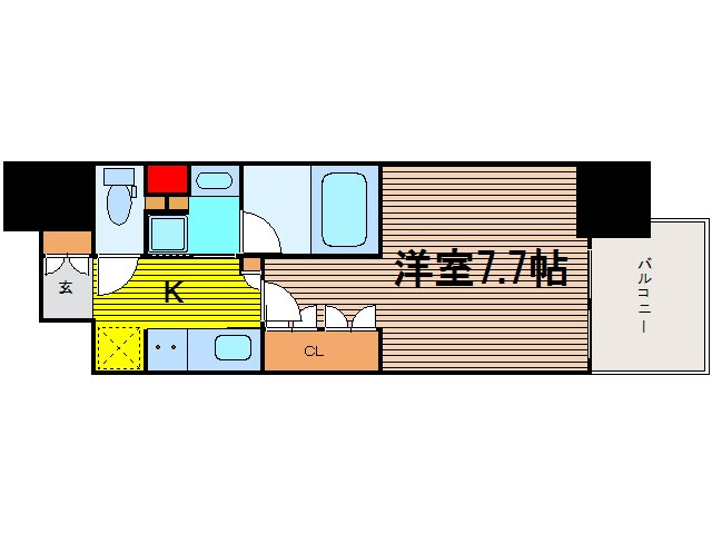 アーバネックス心斎橋の物件間取画像