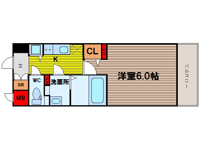 セイワパレス玉造駅前の物件間取画像