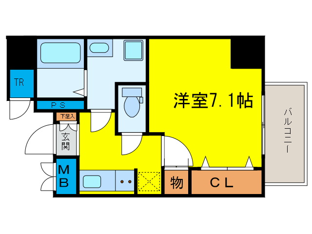 中津駅 徒歩6分 10階の物件間取画像