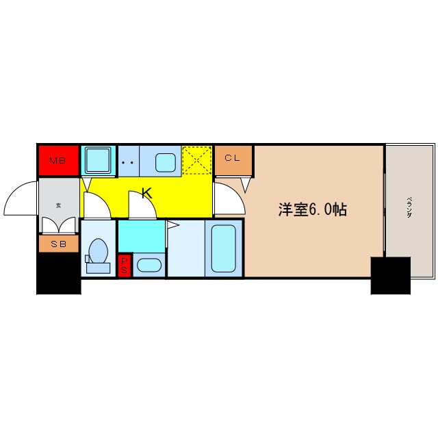 スワンズシティ大阪城ノースの物件間取画像