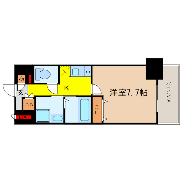 南森町駅 徒歩7分 12階の物件間取画像