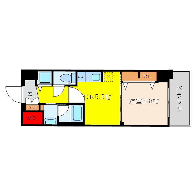 ラクラス本町東の物件間取画像