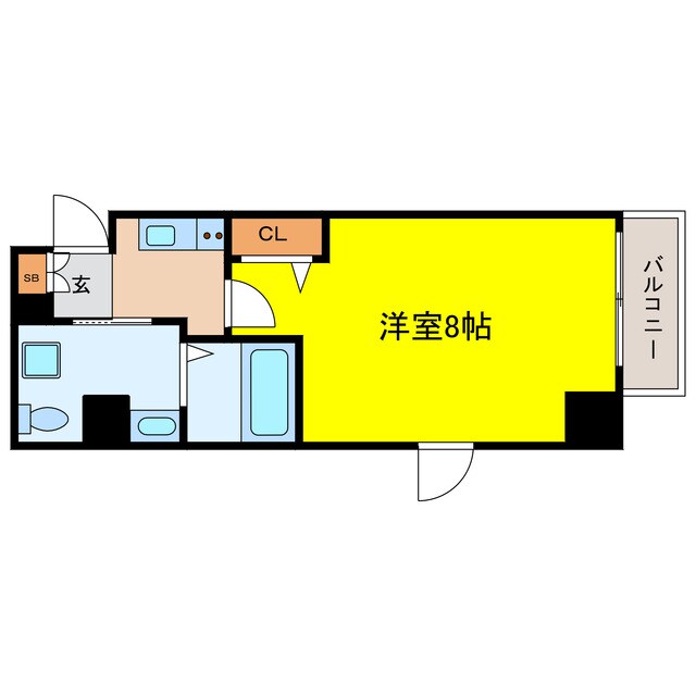 メインステージ西天満の物件間取画像
