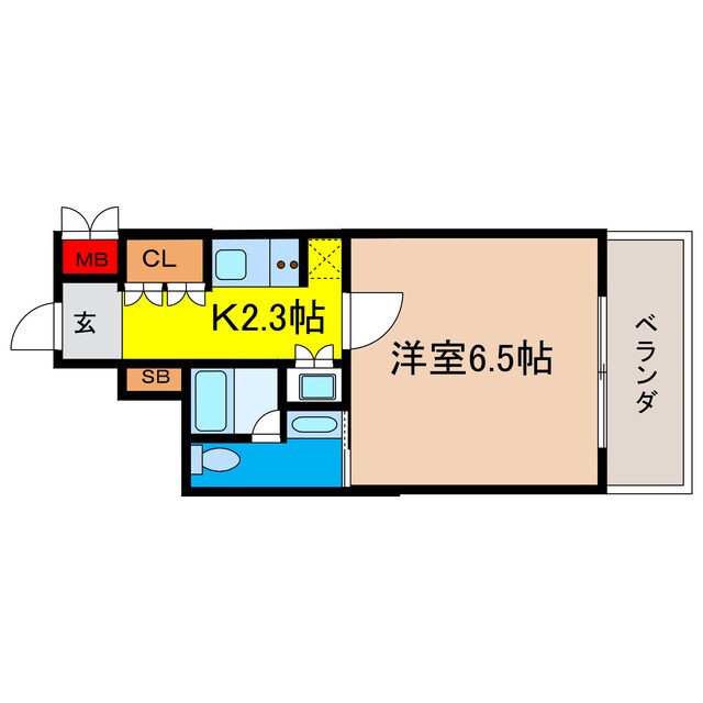 リーガルあみだ池新町の物件間取画像