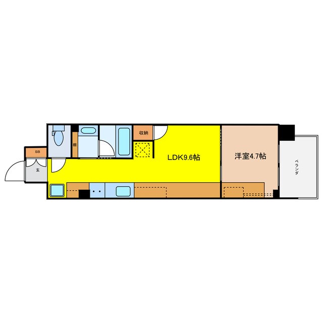 アーバネックス心斎橋EASTの物件間取画像