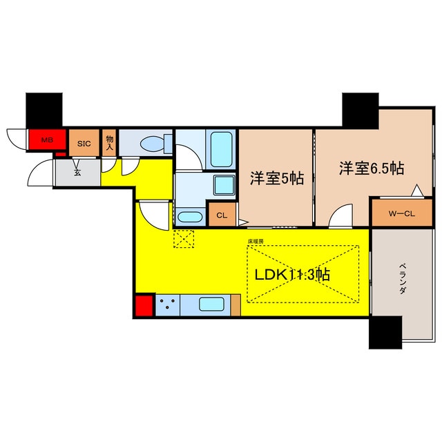 IBC Residence Westの物件間取画像