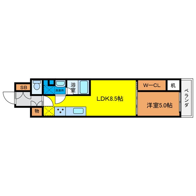 アーバネックス梅田中崎町Ⅱの物件間取画像