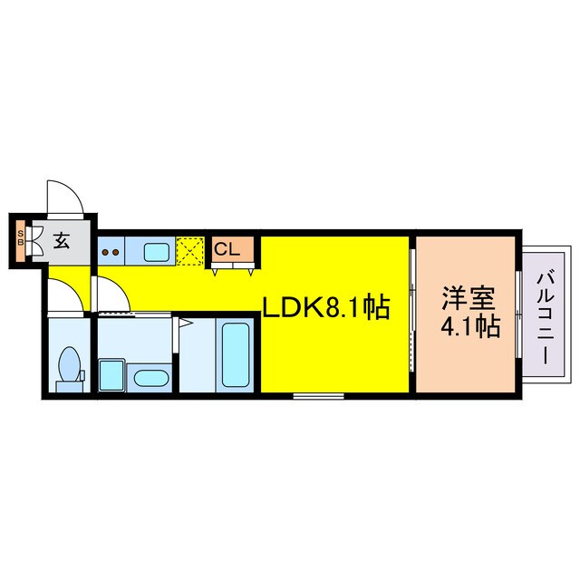 F asecia 城北公園通の物件間取画像