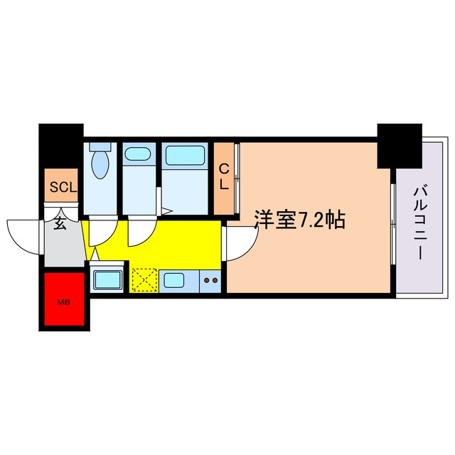 アドバンス大阪城ベレッツァの物件間取画像