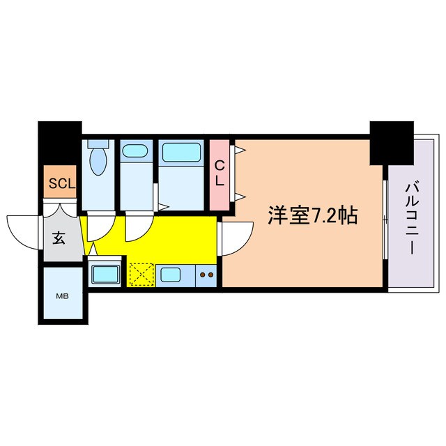 アドバンス大阪城ベレッツァの物件間取画像