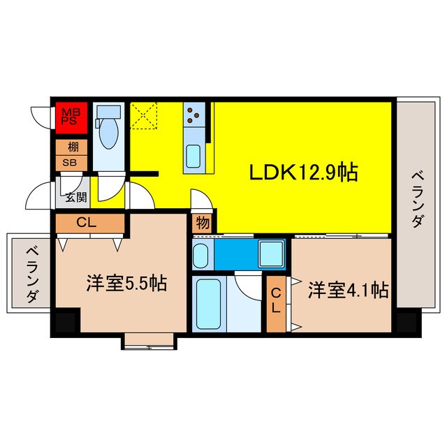 TOP  COURT都島の物件間取画像