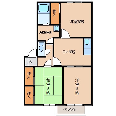 泉ハウスⅡの物件間取画像