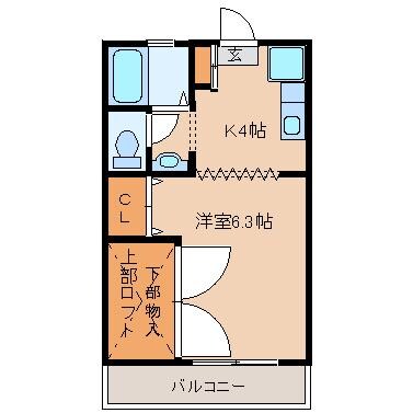 パルデンスオードリーの物件間取画像