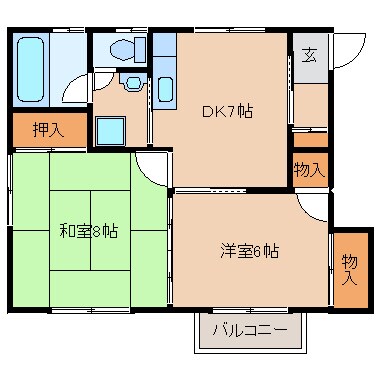 サンライフハイツの物件間取画像