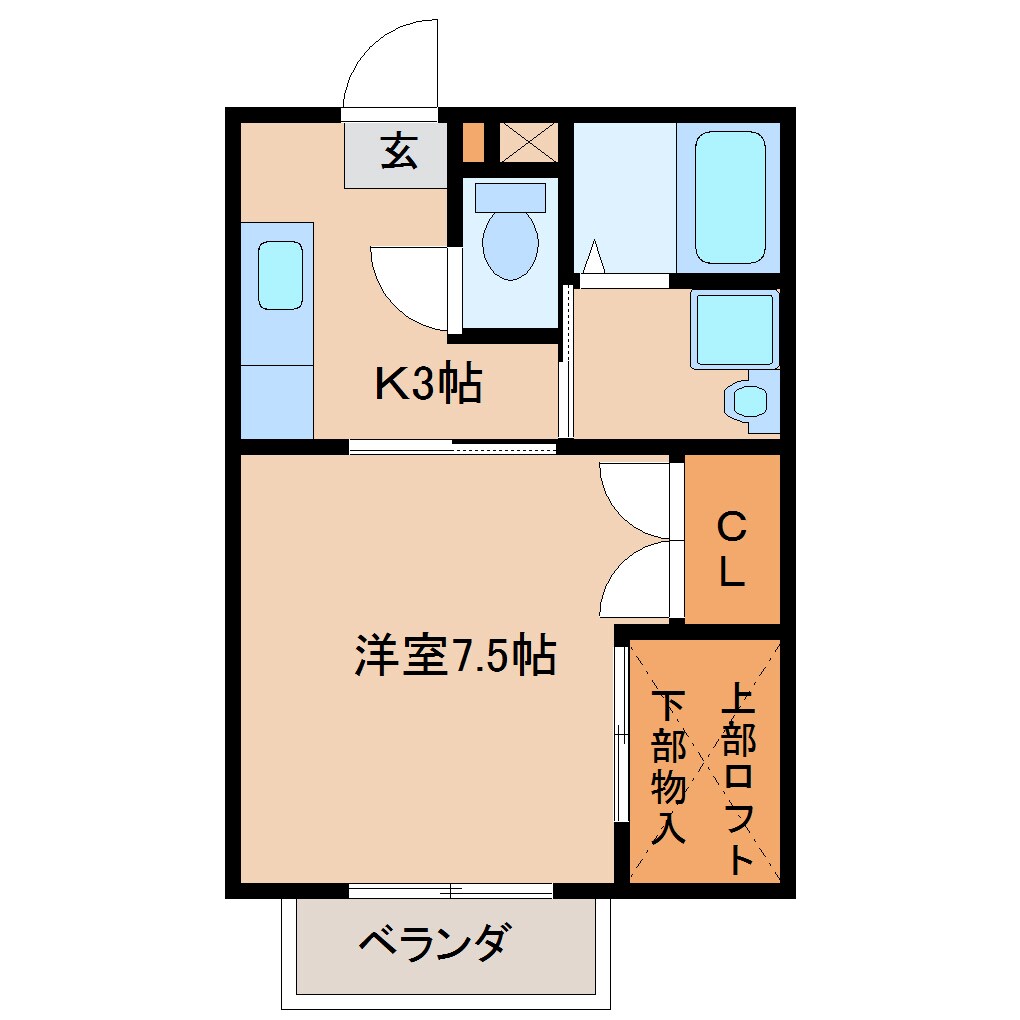 K＆Kハイツの物件間取画像