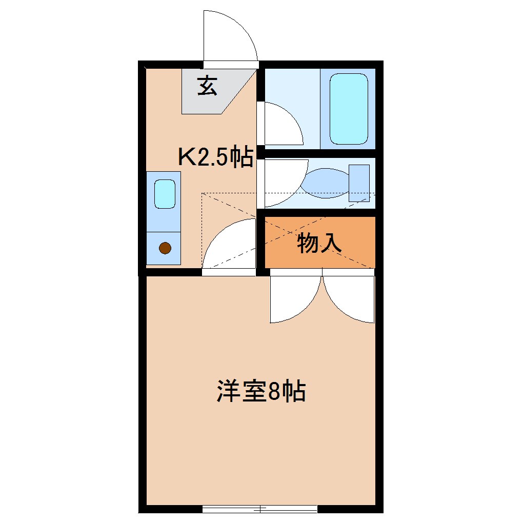 鈴木コーポの物件間取画像